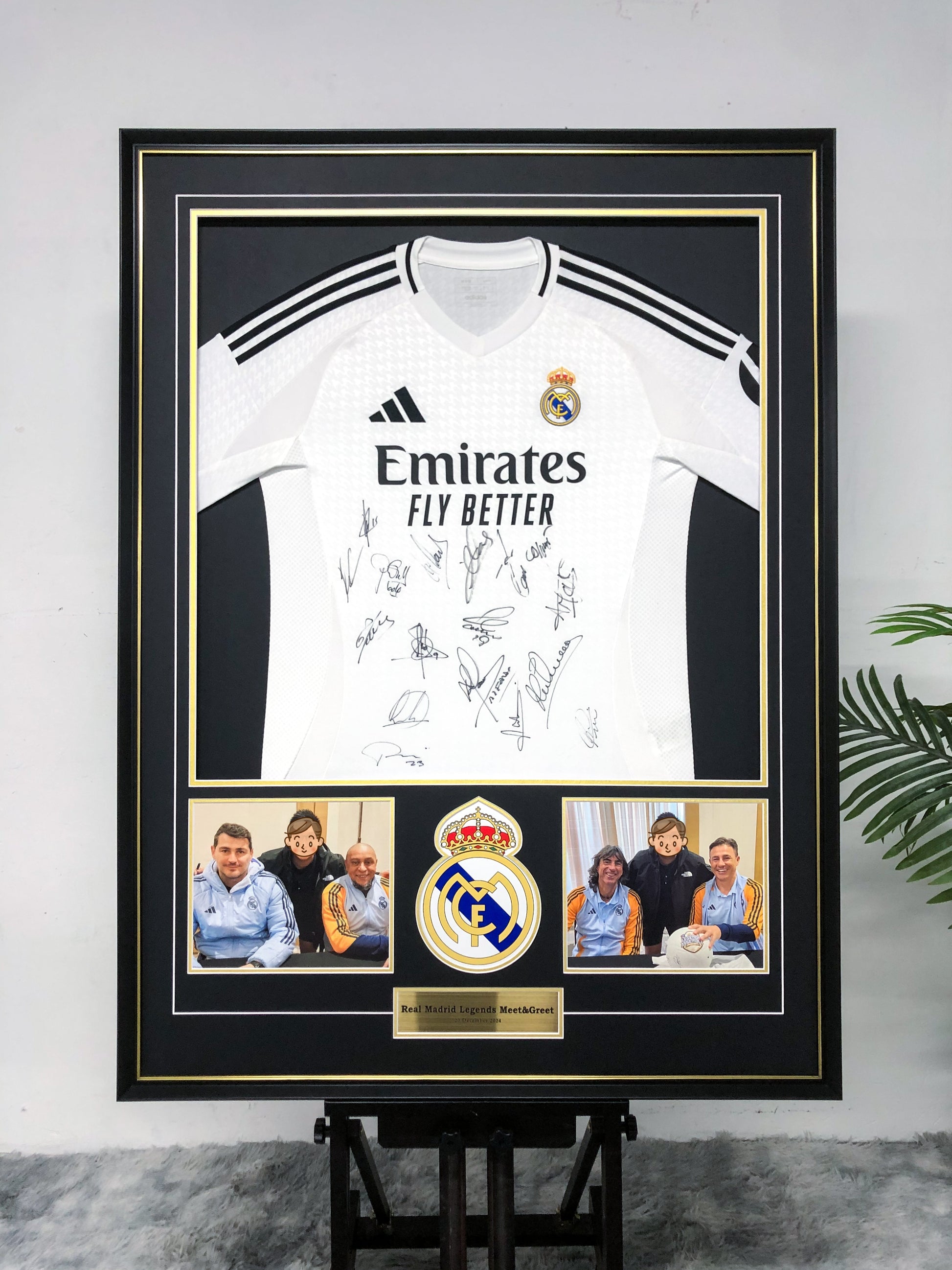 Real Madrid CF Custom Framed Signed Jersey
