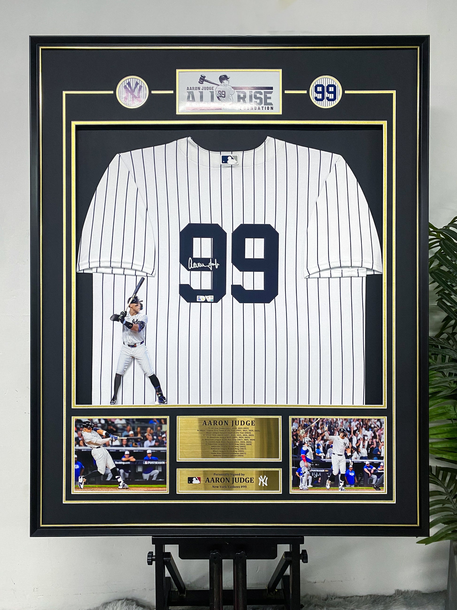Aaron Judge New York Yankees Jersey Framing | Bespoke Autograph Memorabilia Display