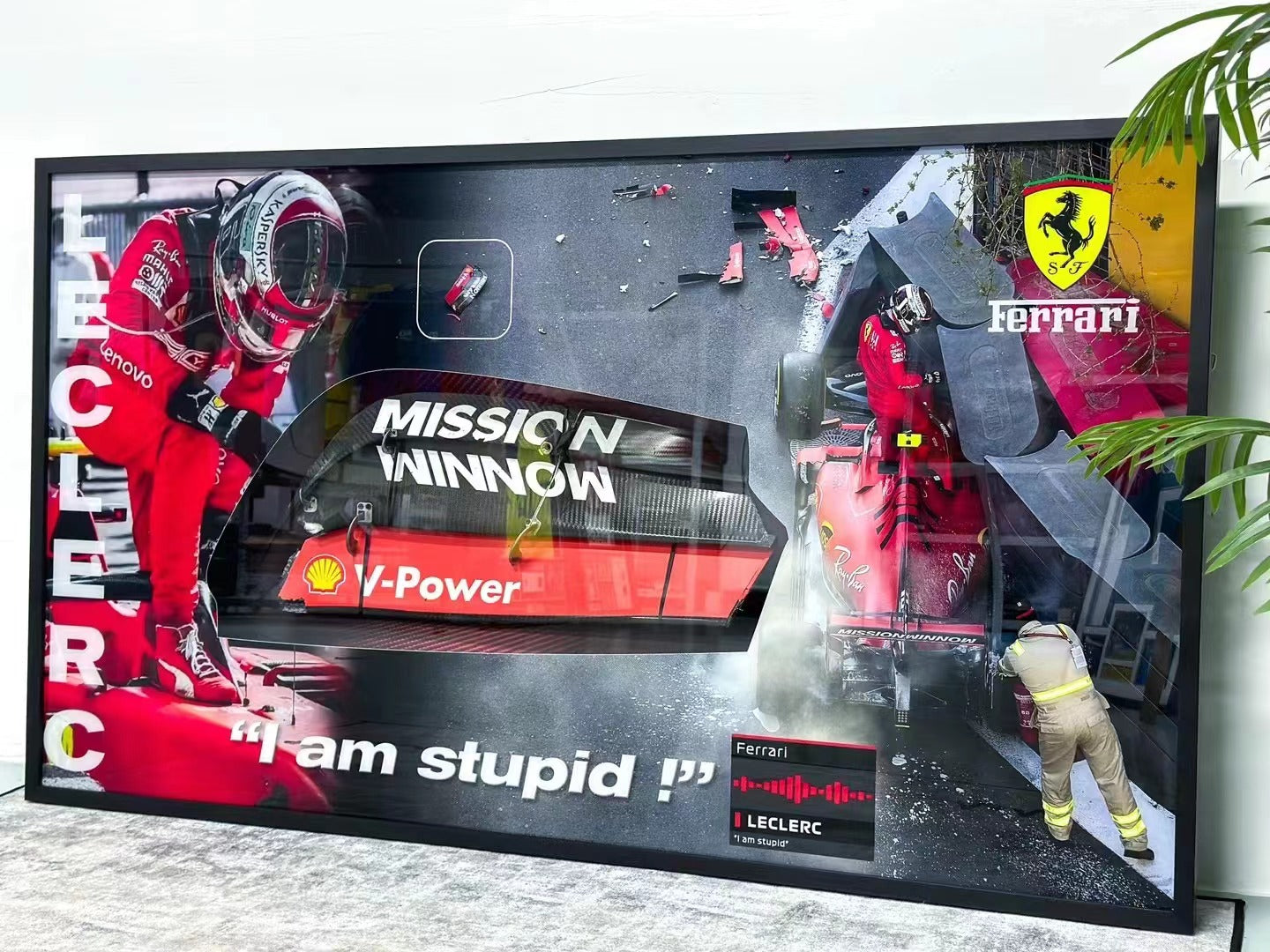 F1 Ferrari  Custom Design Framing