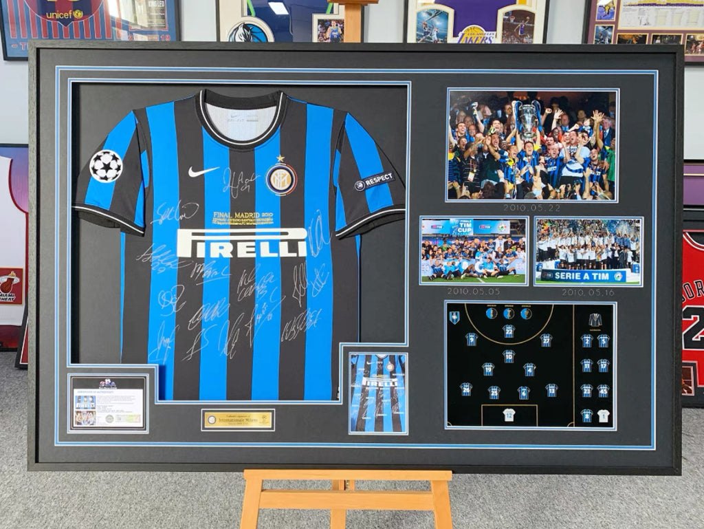 Inter Milan Jersey – Autographed Custom Framing