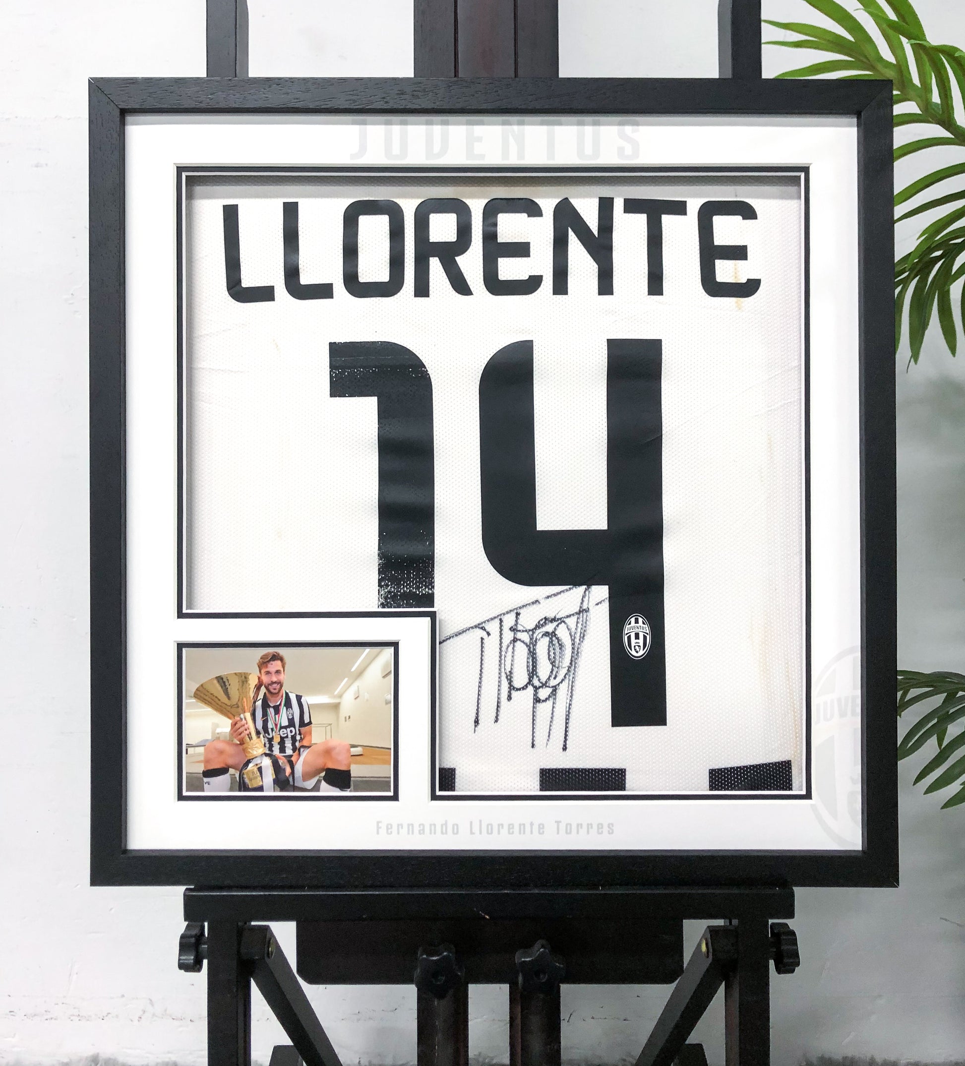Fernando Llorente Juventus Jersey Custom Framing