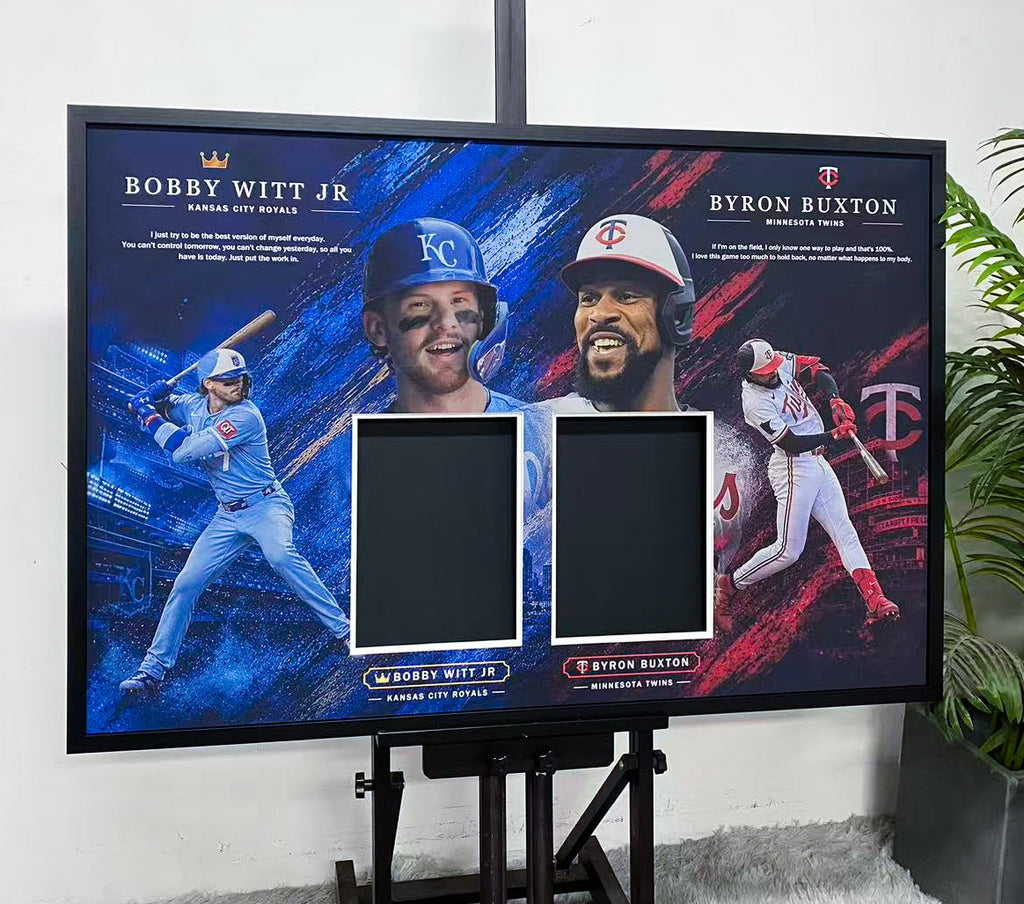 Bobby Witt Jr Byron Buxton Dual MLB Card Display Frame