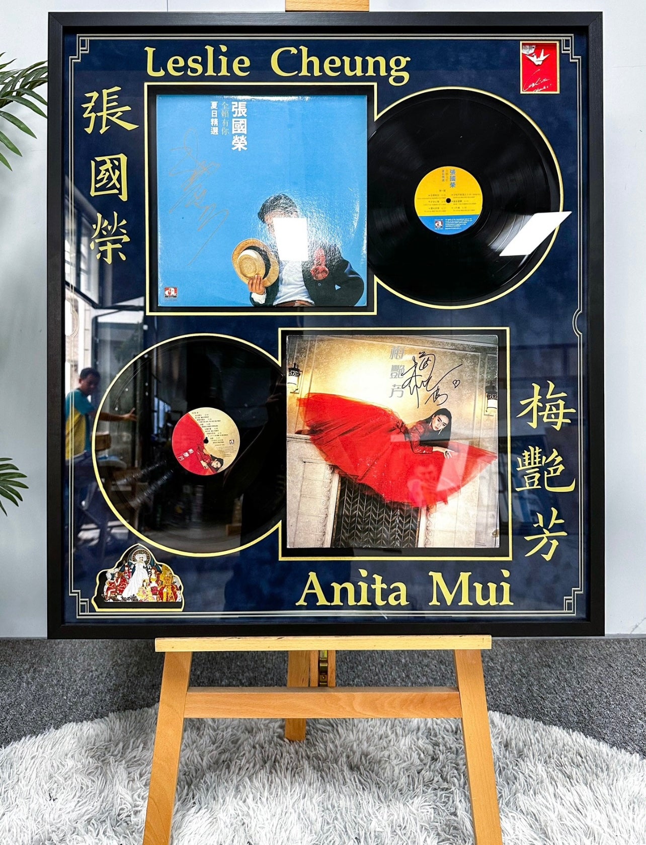 Anita Mui Leslie Cheung Custom Framed Sentimental Item