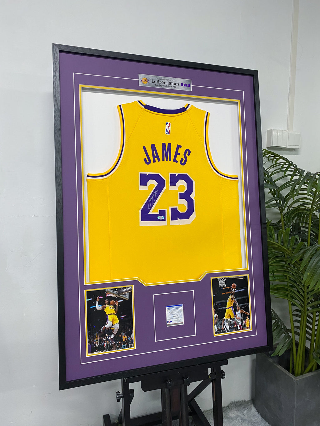 LeBron James Los Angeles Lakers Signed Jersey Framing