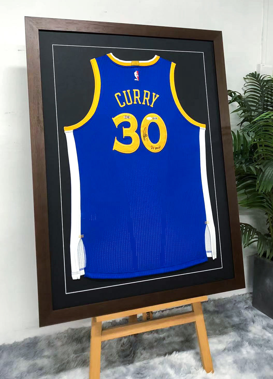 Stephen Curry Golden State Warriors Autographed Jersey Framed
