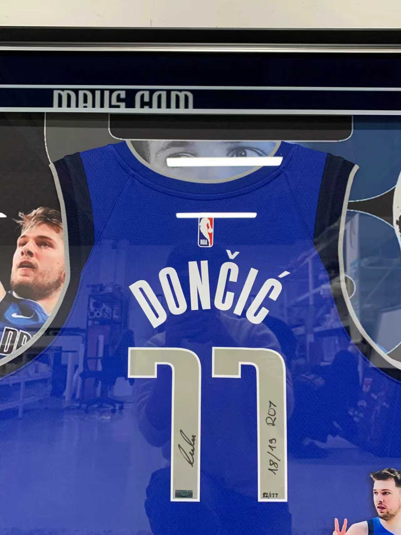 Luka Doncic Dallas Mavericks Jersey Custom Framing