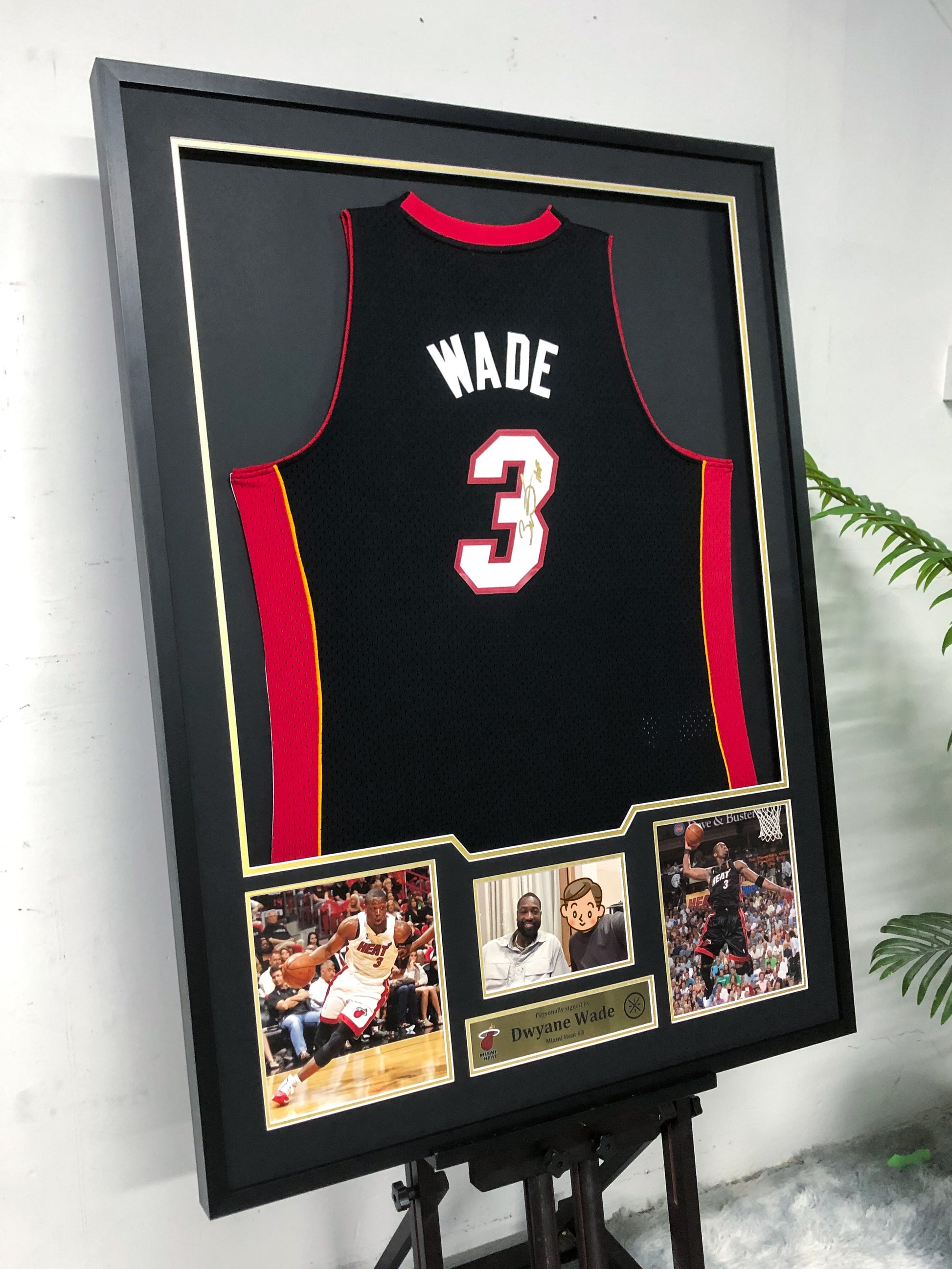 Dwyane Wade Miami Heat Jersey Custom Framing