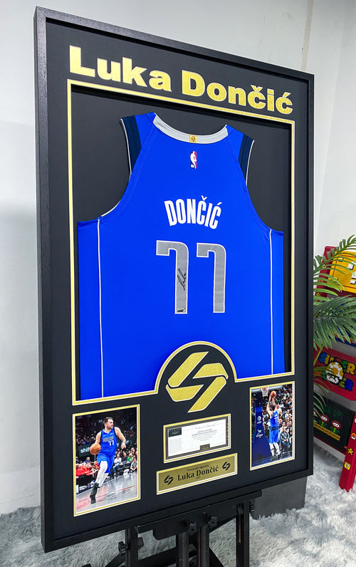Luka Dončić Dallas Mavericks Jersey Framing