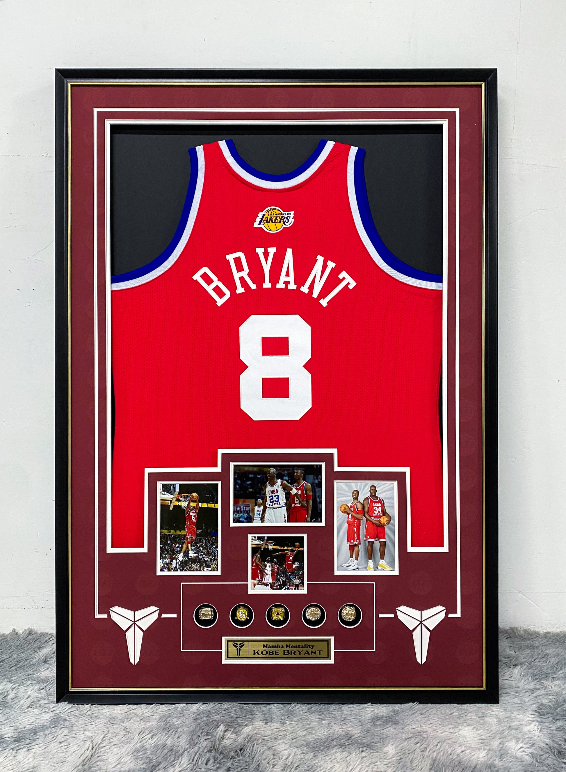Kobe Bryant Los Angeles Lakers Jersey Custom Framing