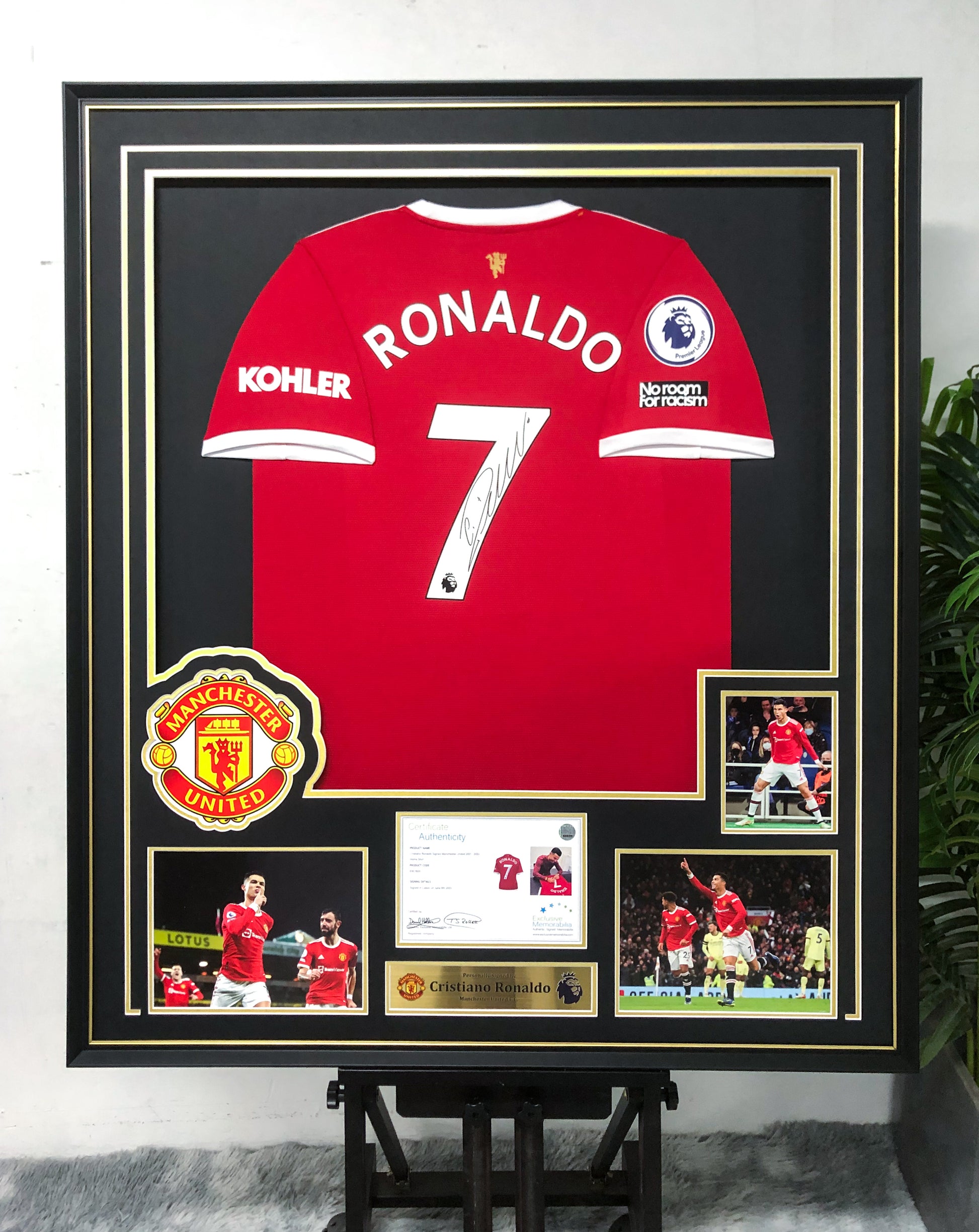 Cristiano Ronaldo Manchester United Framed Signed Jersey
