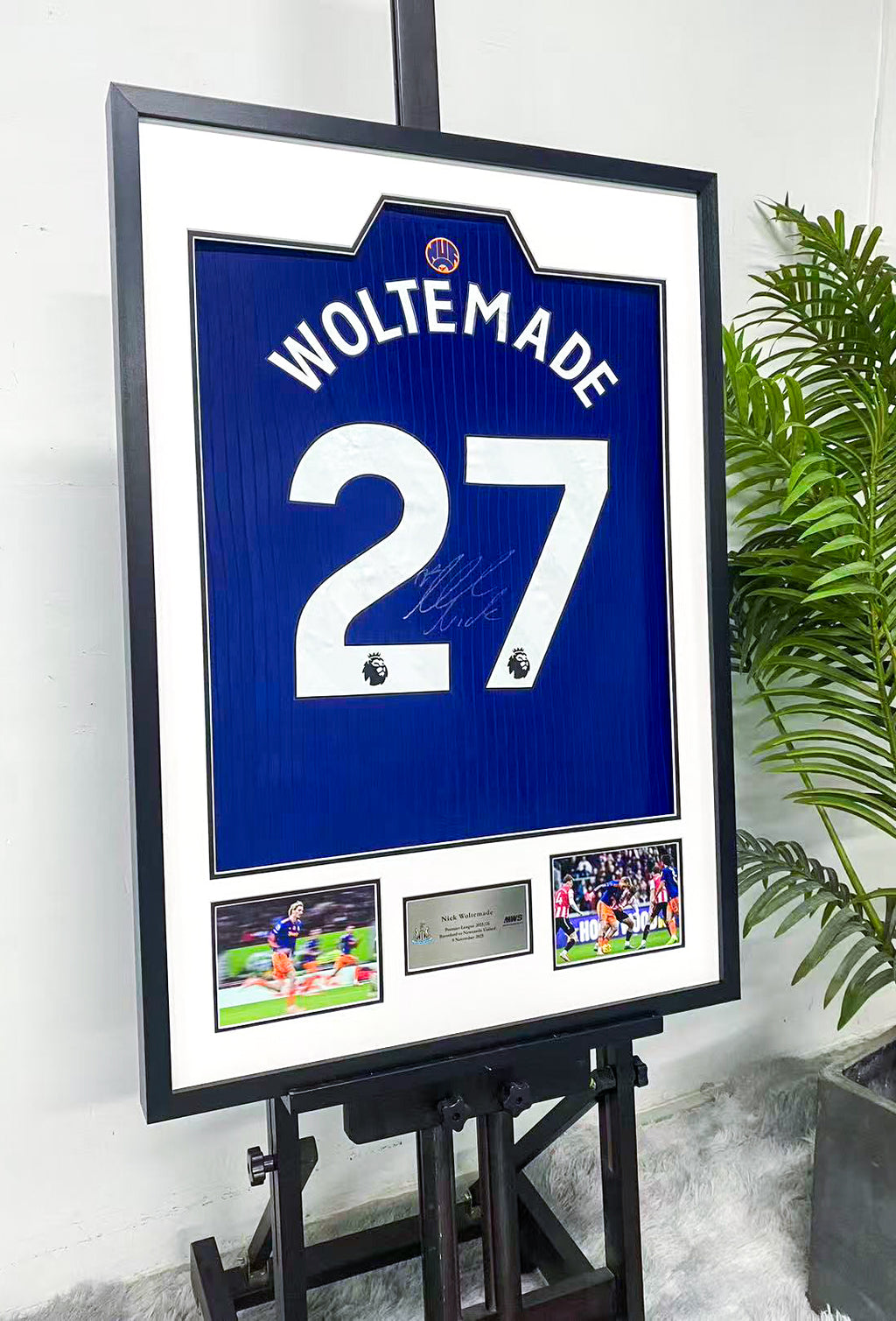 Nick Woltemade Newcastle United Jersey Custom Framing