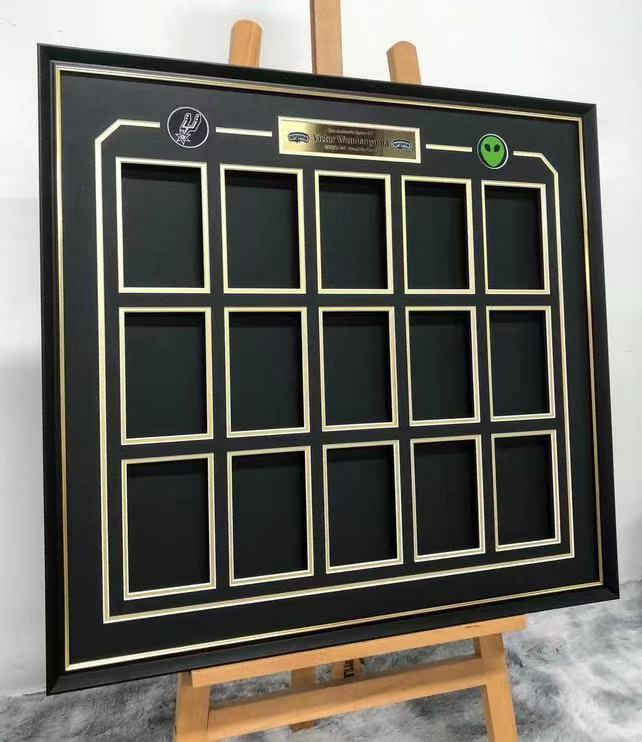 Victor Wembanyama Spurs Trading Card Framing | Custom NBA Card Display Case Study