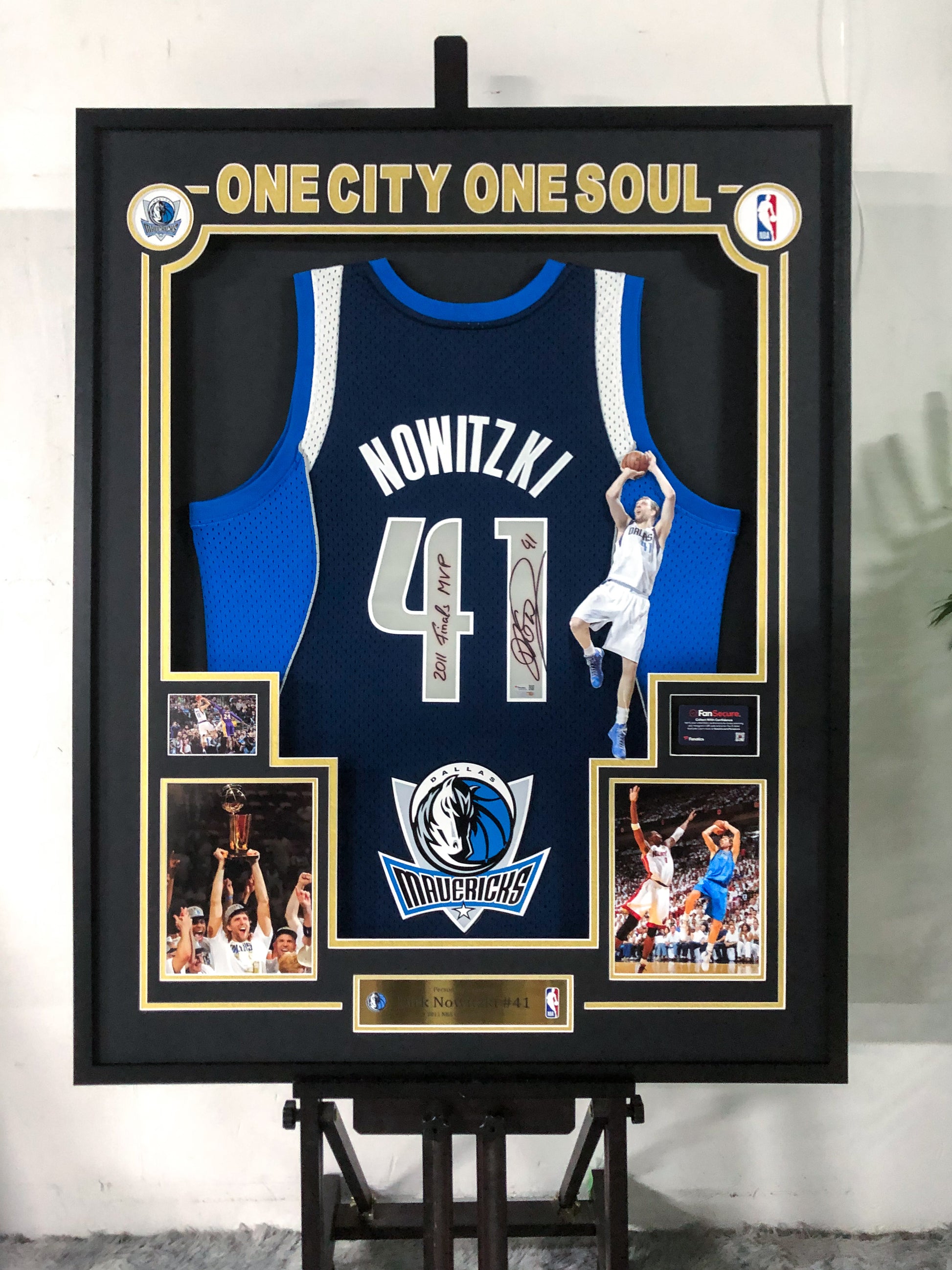 Dirk Nowitzki Dallas Mavericks Jersey Custom Framing