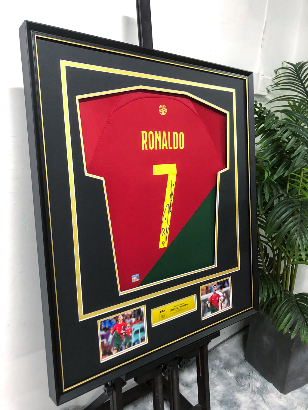 Cristiano Ronaldo Portugal Signed Jersey, Custom Framed
