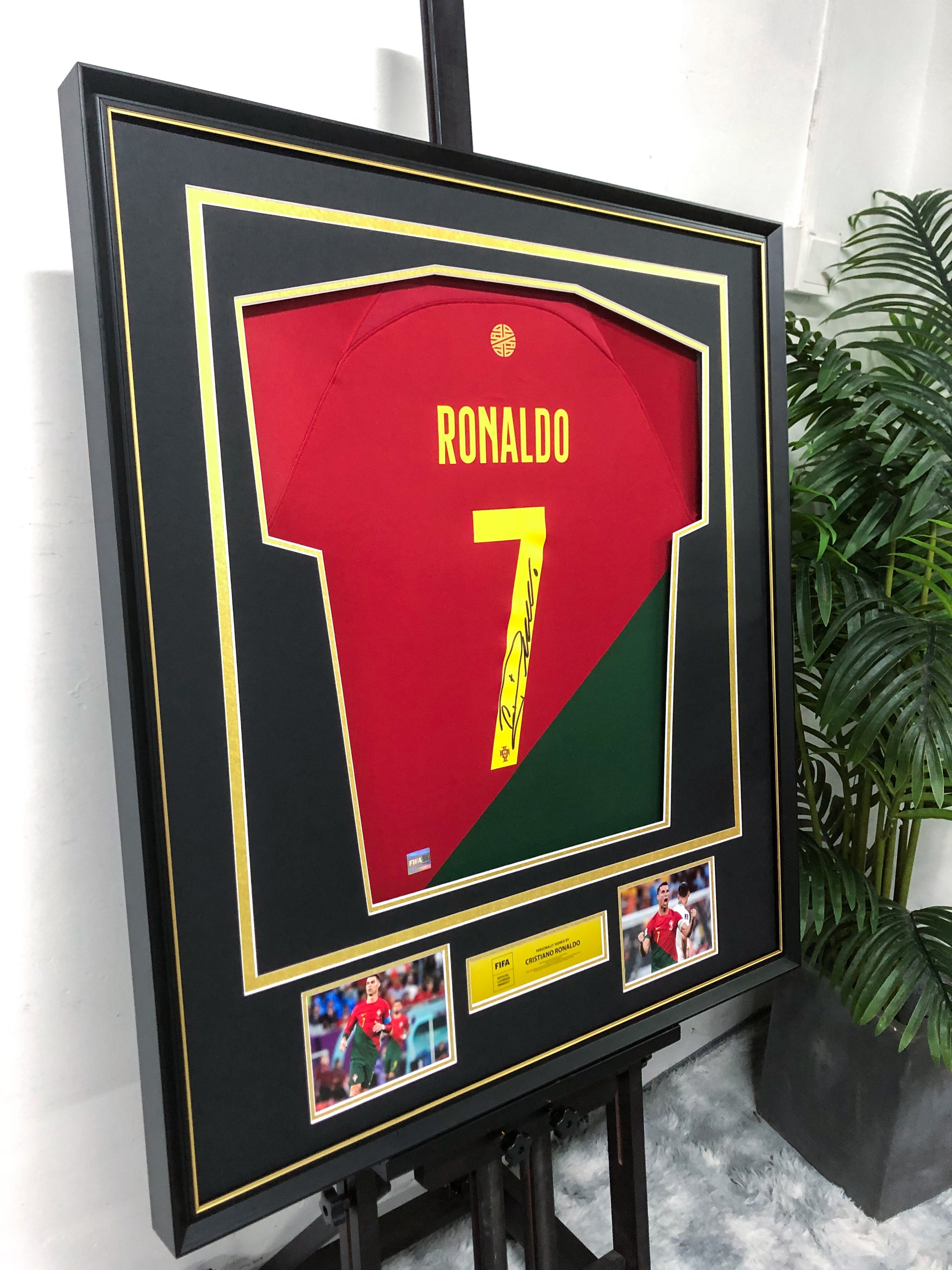 Cristiano Ronaldo Portugal Signed Jersey, Custom Framed