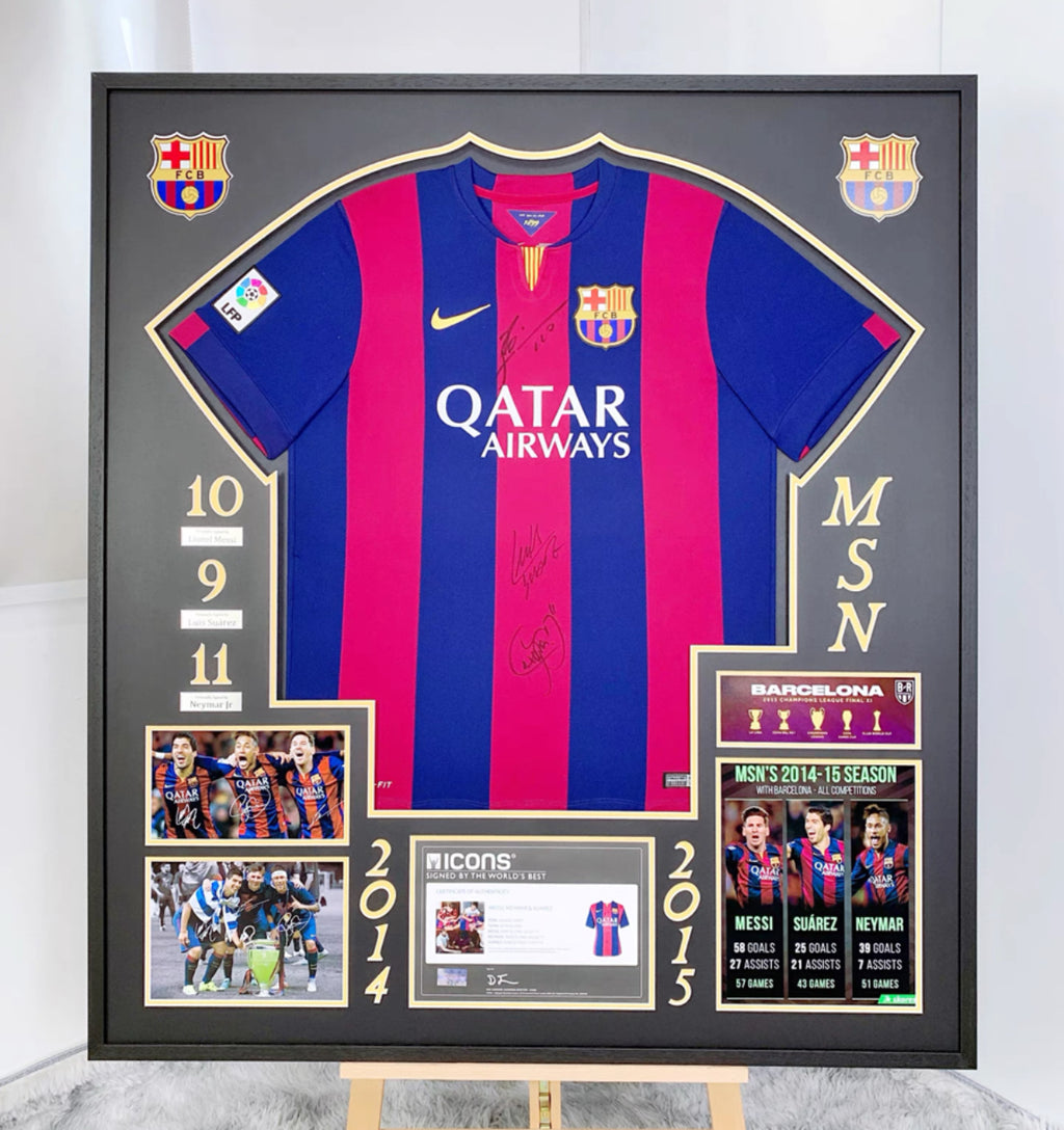 Barcelona Autographed Jersey – Custom Framing