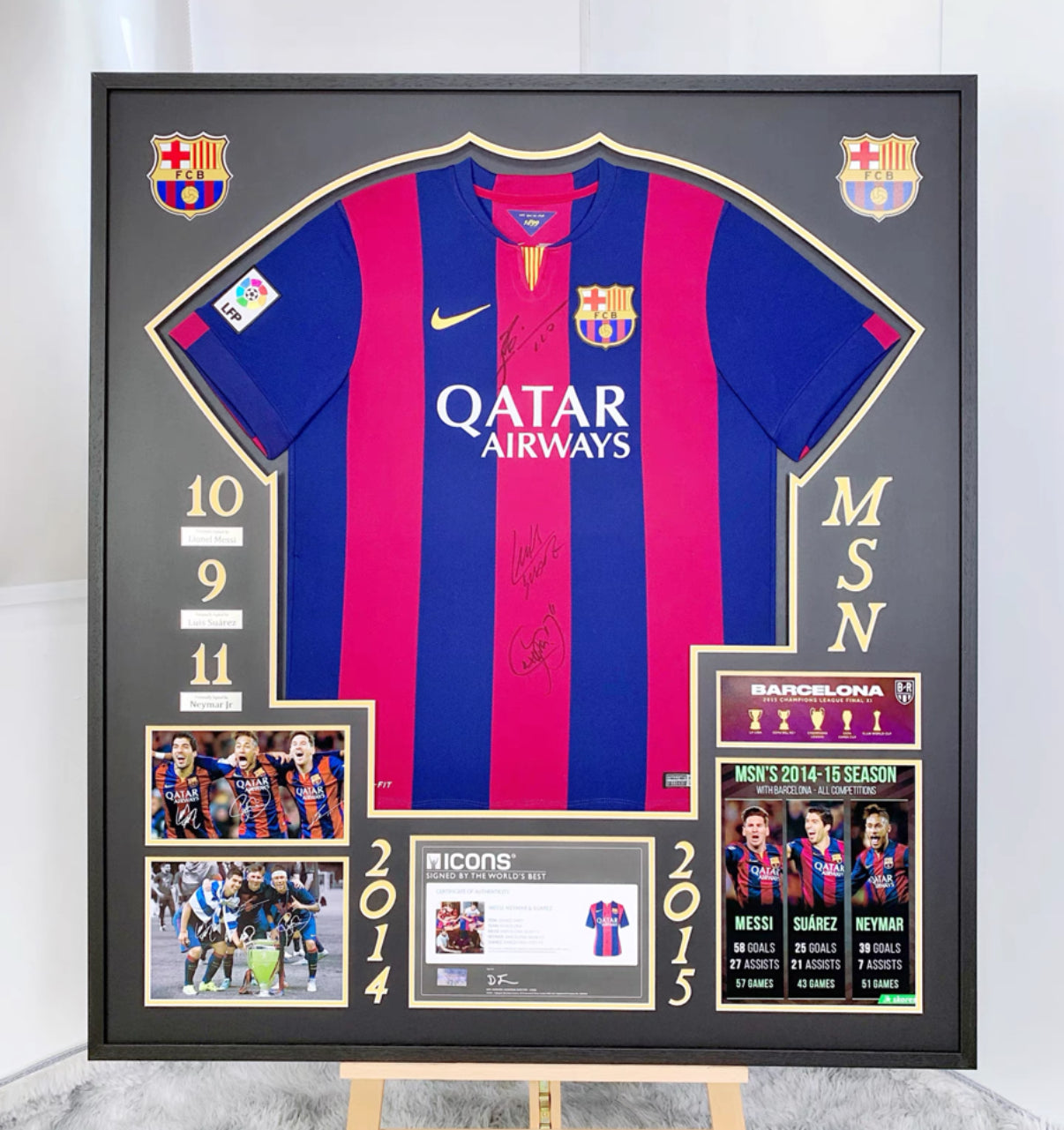 Barcelona Autographed Jersey – Custom Framing