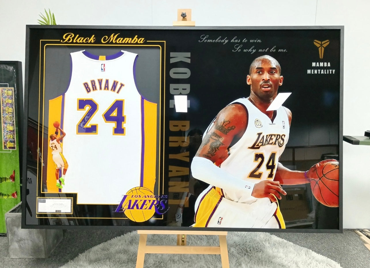 Kobe Bryant Los Angeles Lakers Autographed Framed Jersey