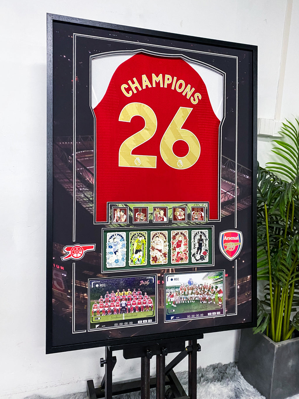 Arsenal Champions #26 Framed Jersey Collectible