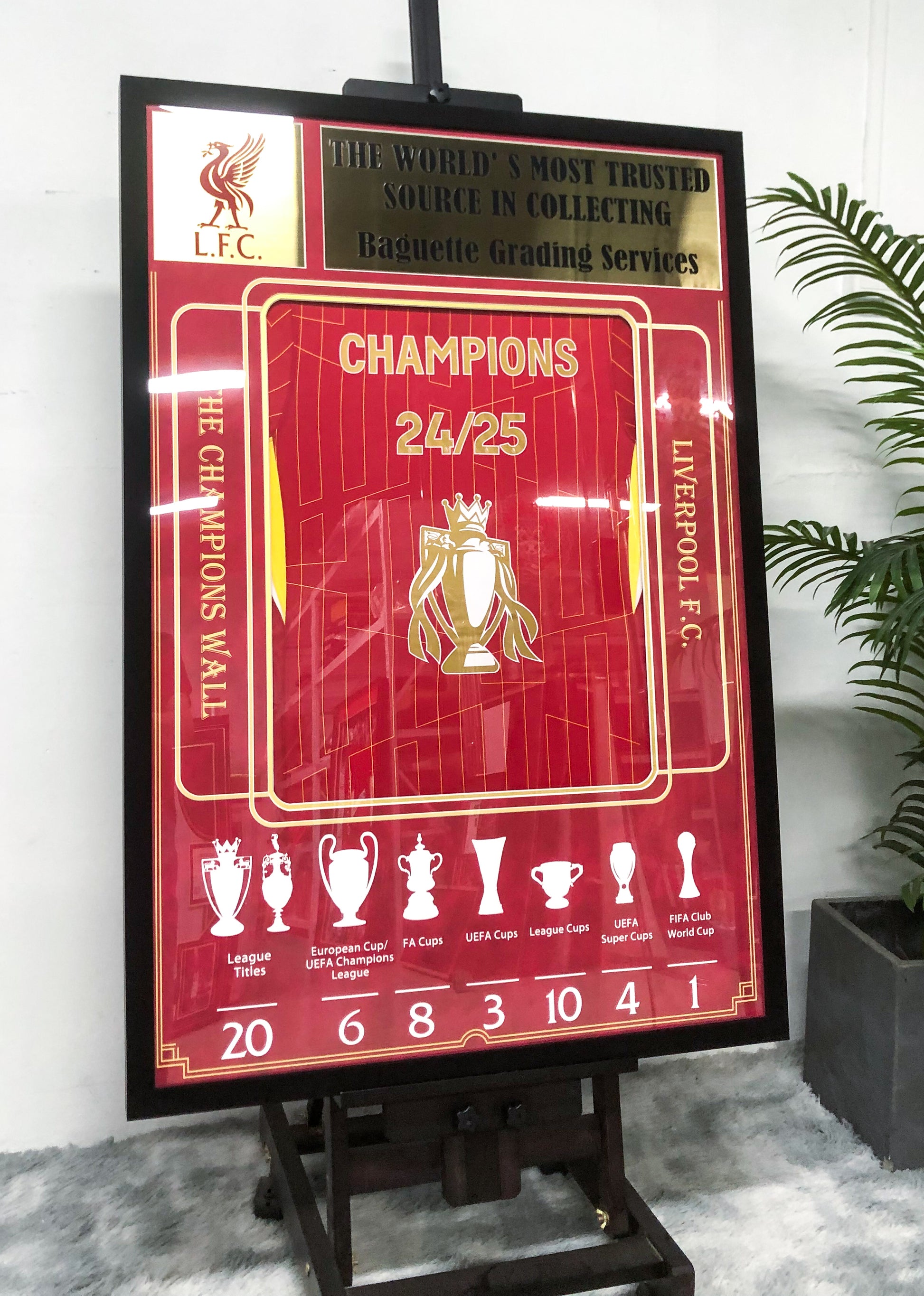 Liverpool FC Autographed Jersey Framing