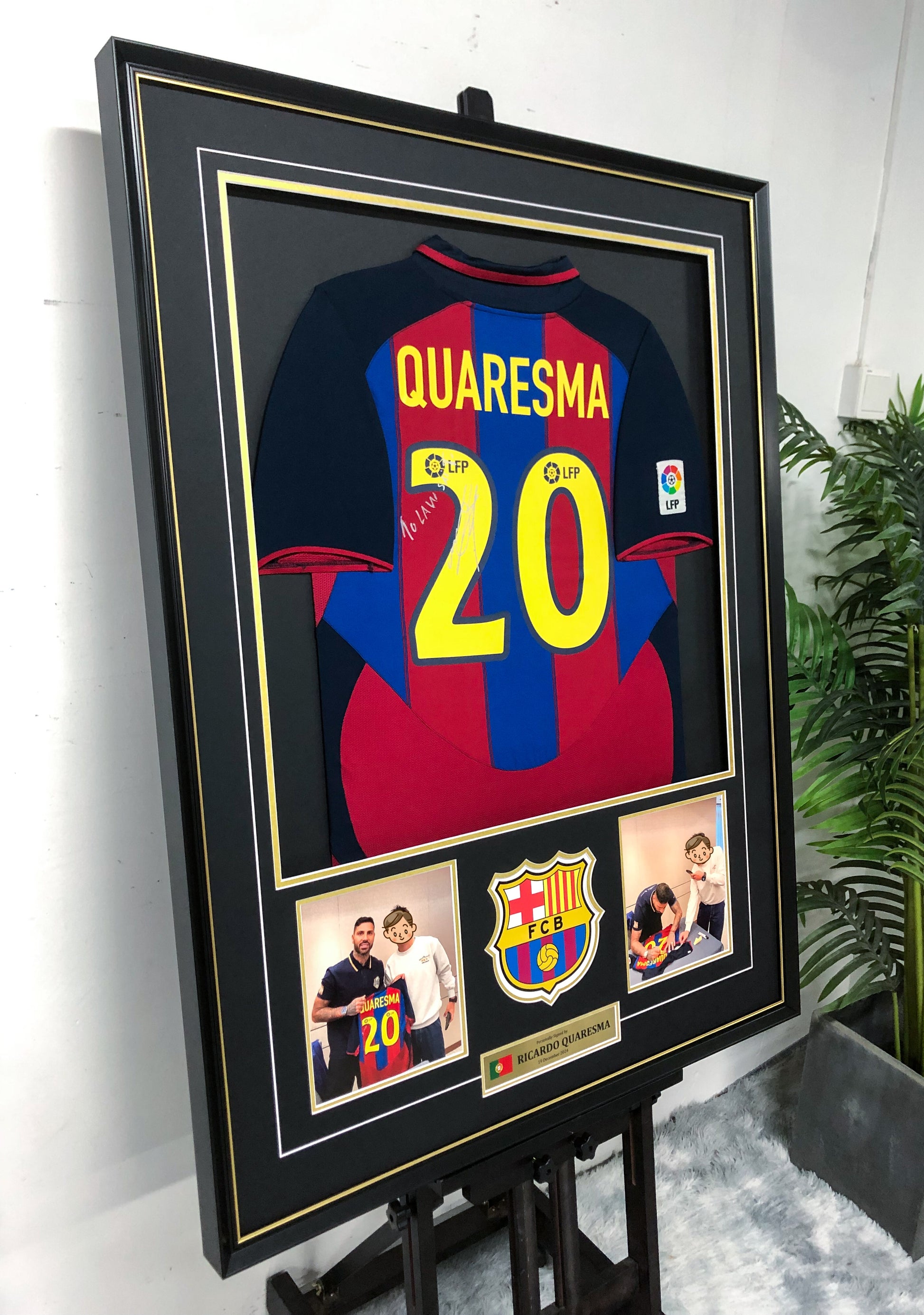 Ricardo Quaresma FC Barcelona Autographed Custom Framed Jersey