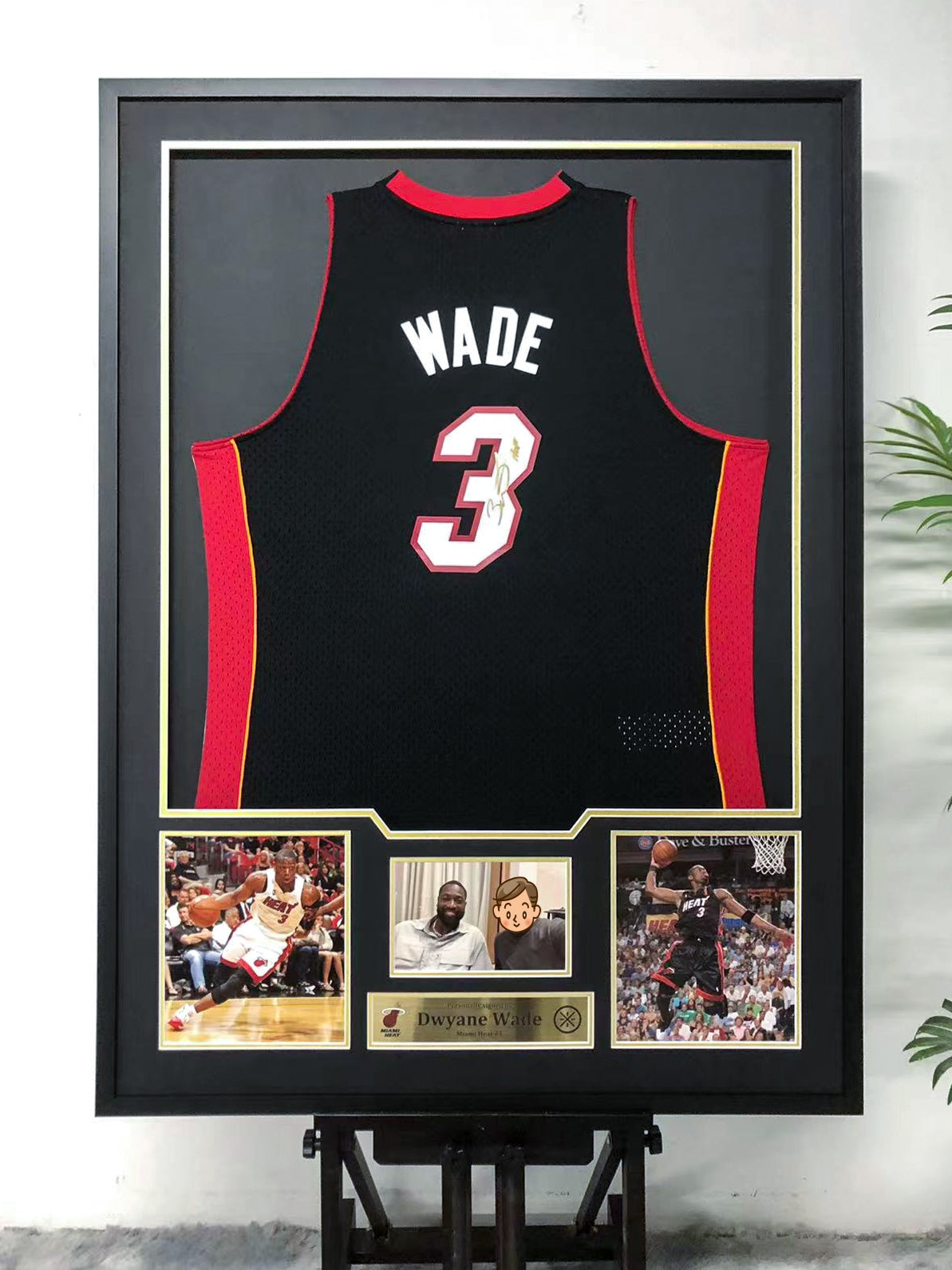 Dwyane Wade Miami Heat Jersey Custom Framing