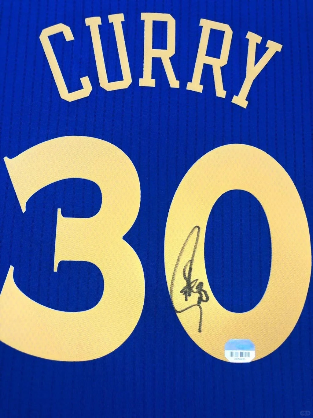 Golden State Warriors Stephen Curry Autographed Jersey with Standard Design Framed000023