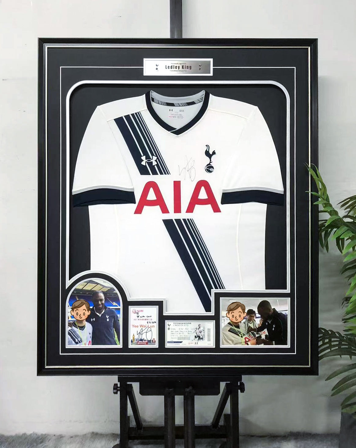 Ledley King Tottenham Hotspur Jersey Custom Framing