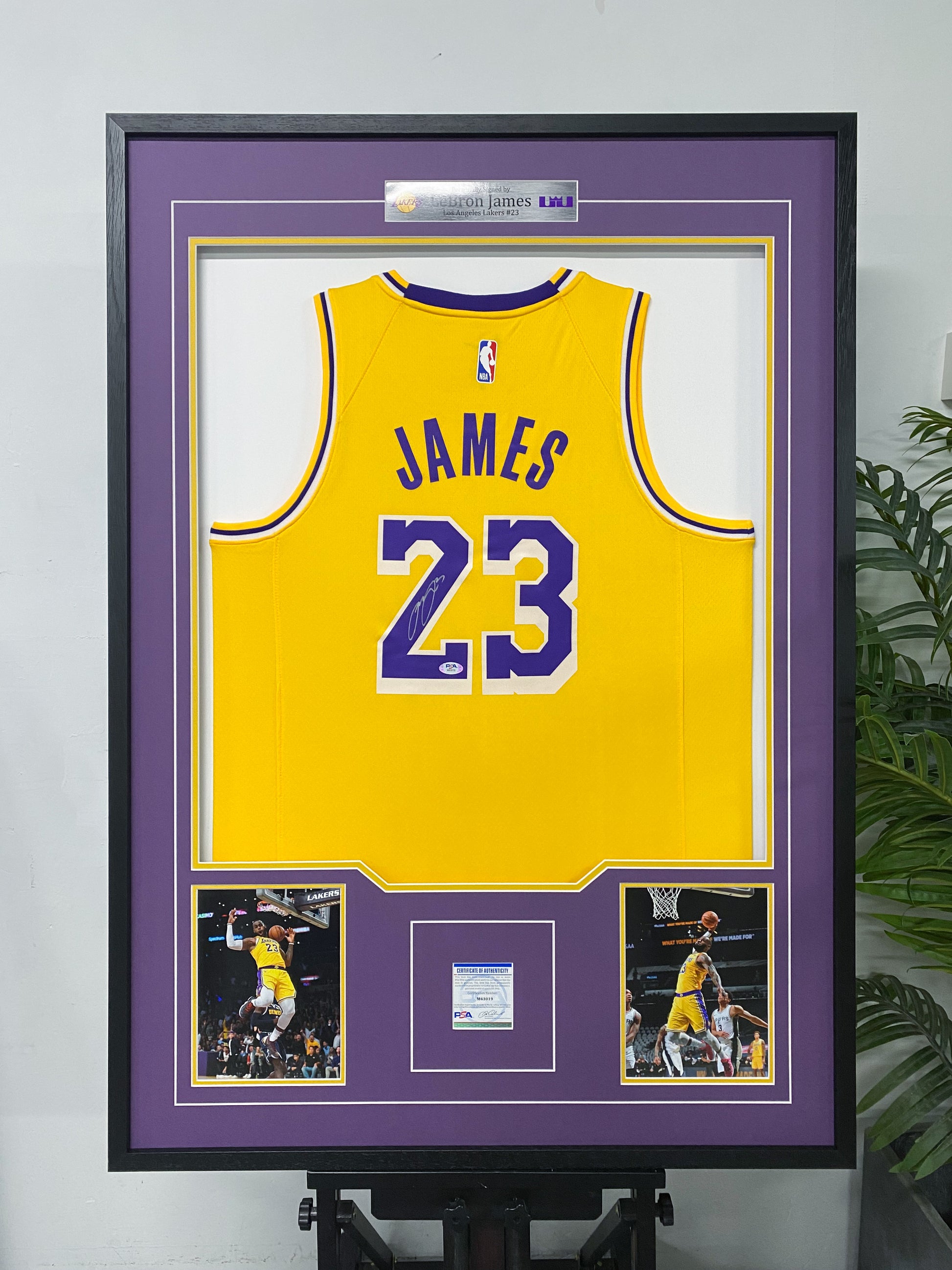 LeBron James Los Angeles Lakers Signed Jersey Framing