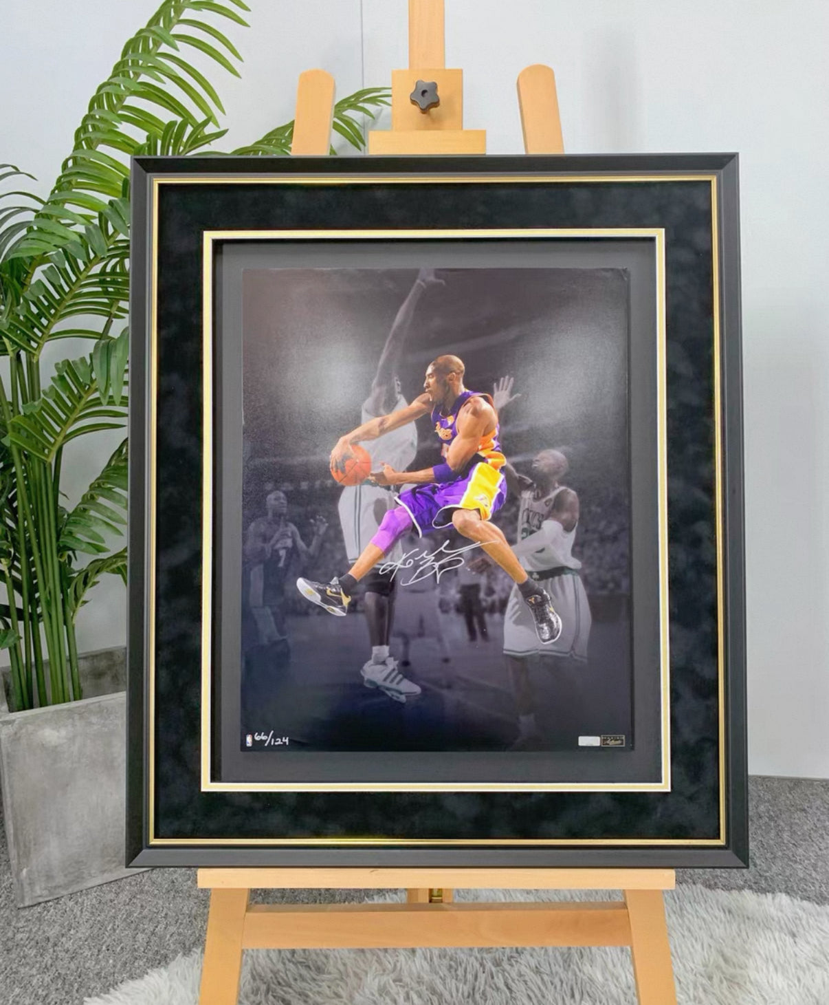 Kobe Bryant Framed Autographed Poster