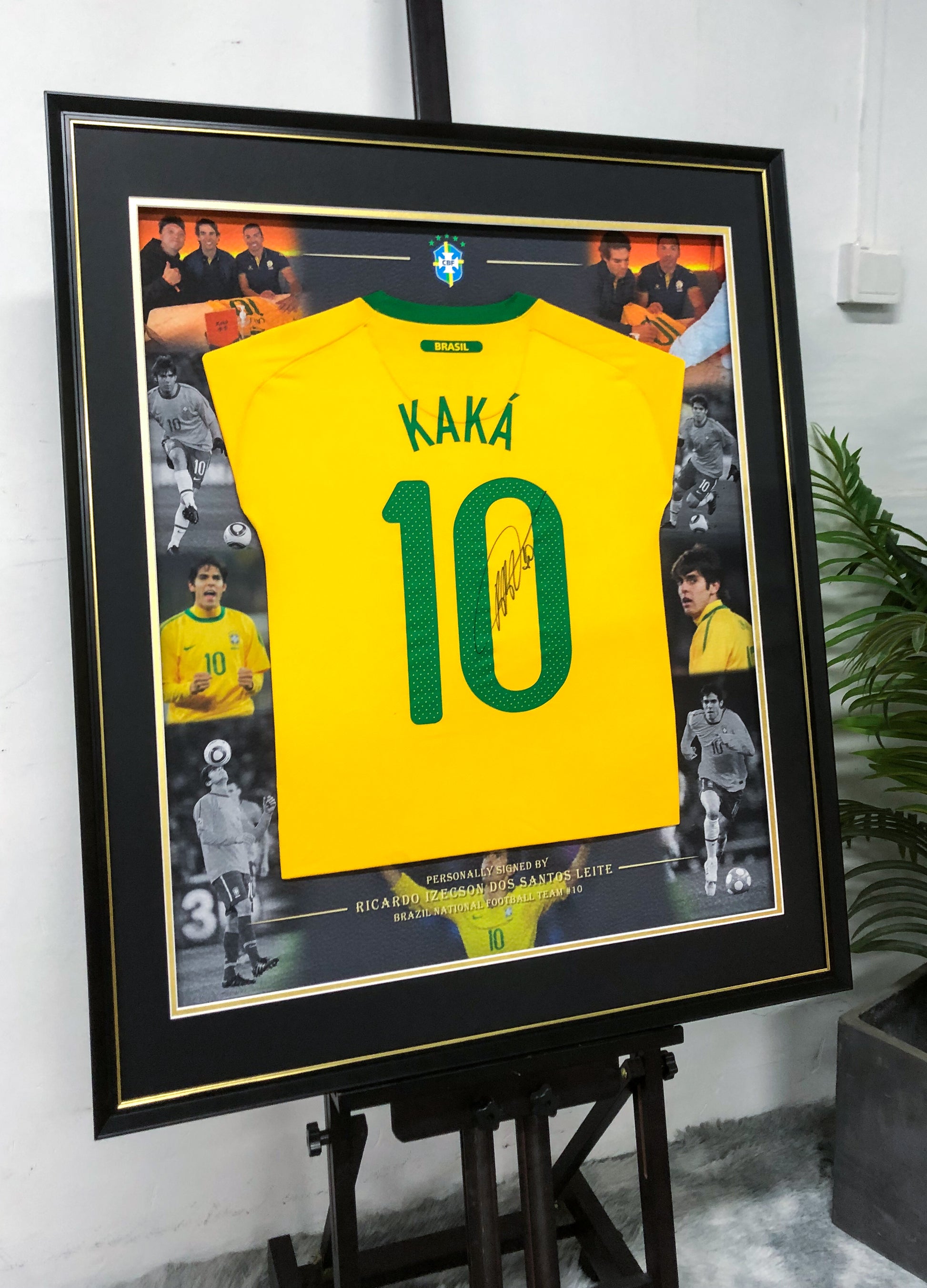 `Kaká Brazil Jersey Custom Framing