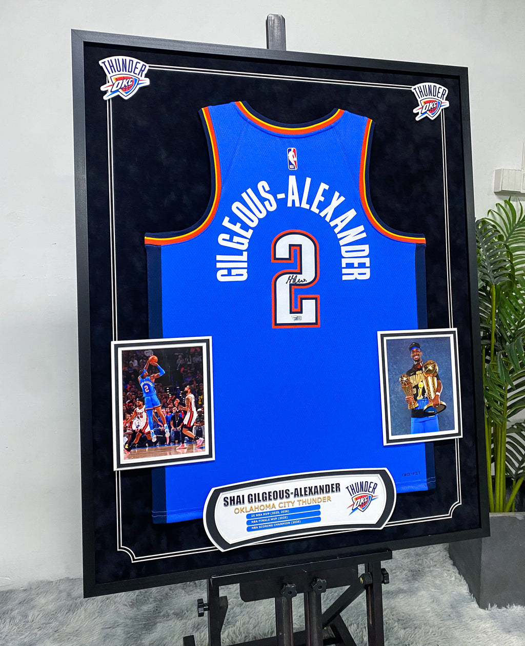 Shai Gilgeous-Alexander Oklahoma City Thunder Jersey Framing