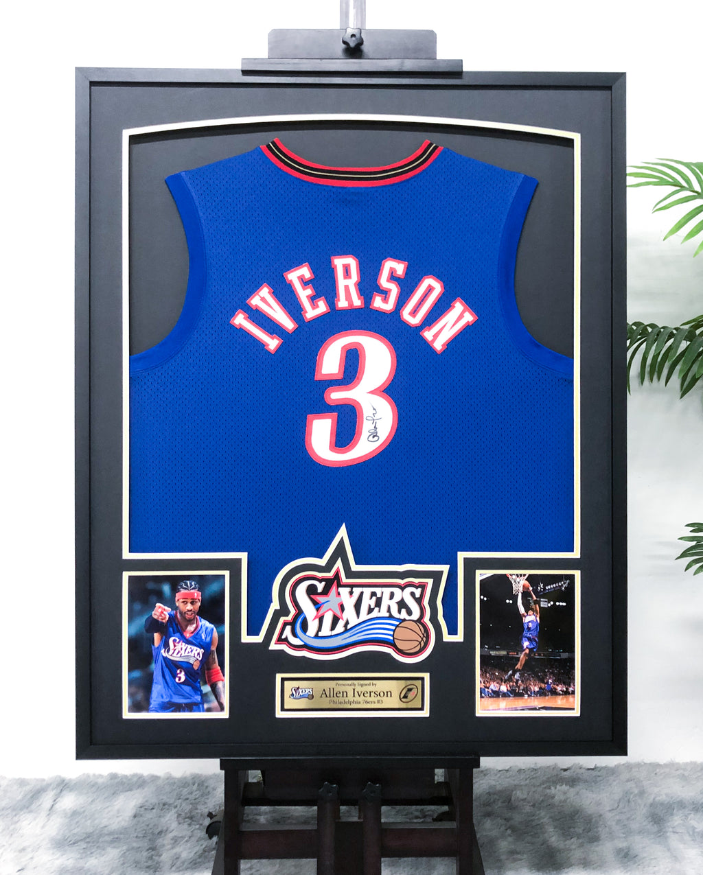 Allen Iverson Philadelphia 76ers Jersey Framing