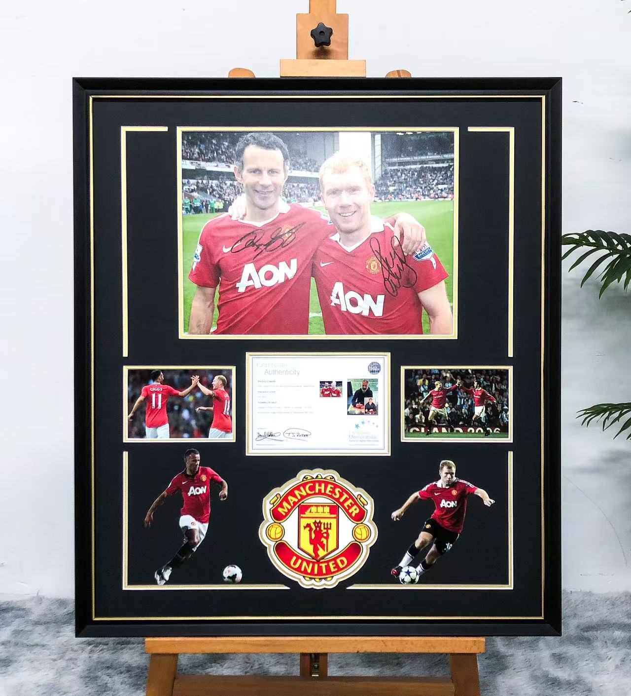 Ryan Giggs & Paul Scholes Poster Custom Framing
