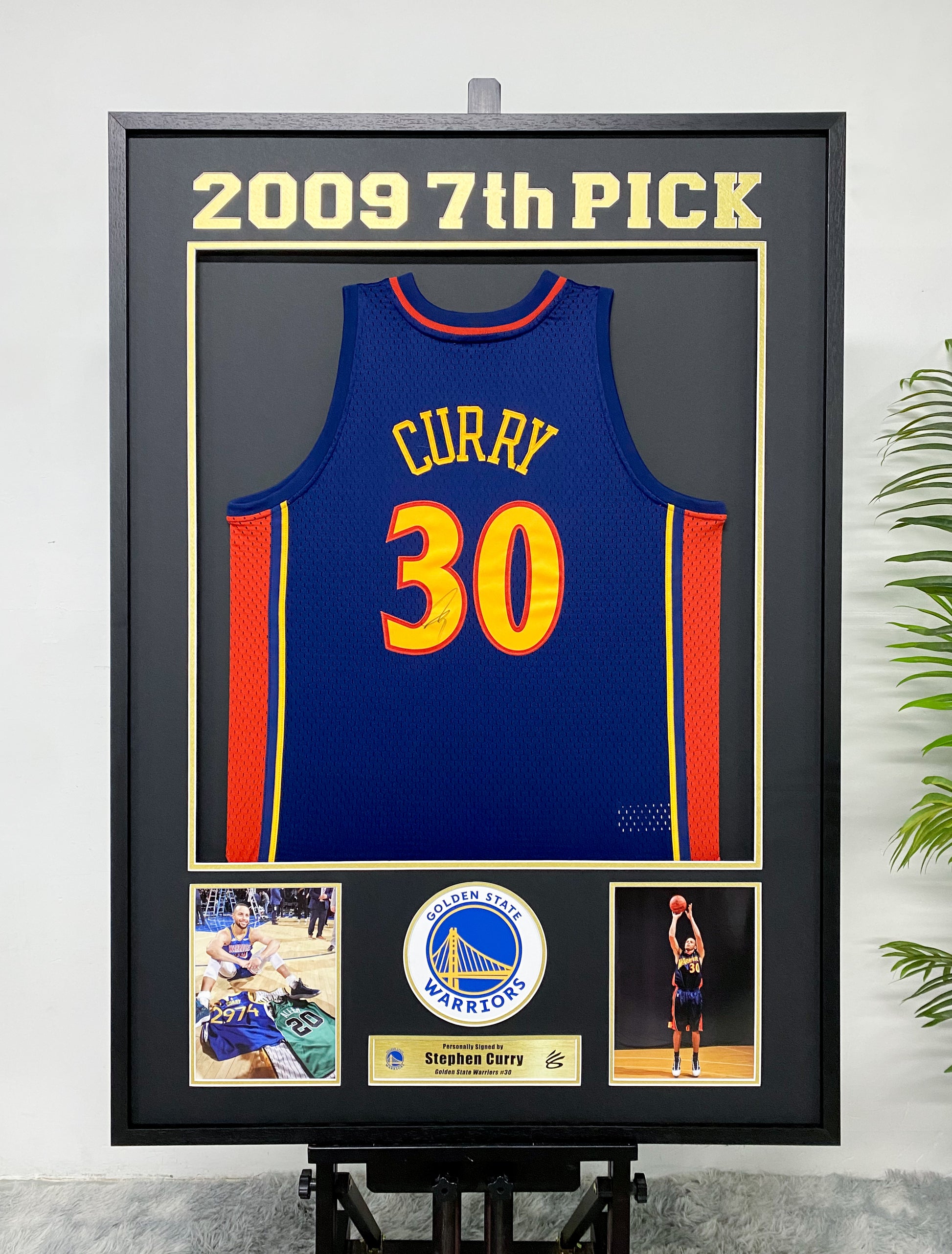 Stephen Curry Golden State Warriors Jersey Framing