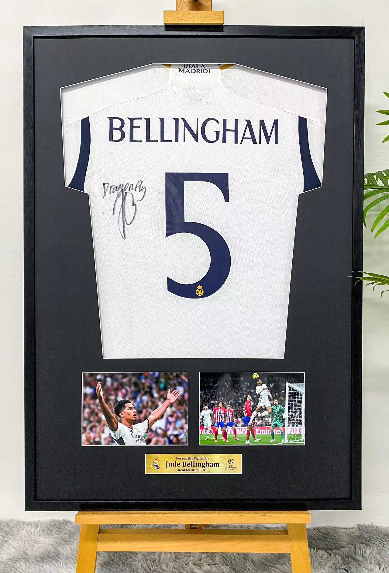 Jude Bellingham Real Madrid Autographed Custom Framed Jersey