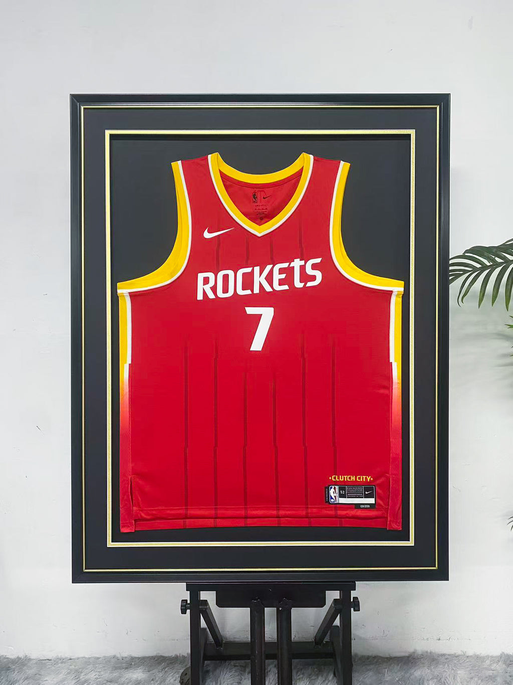 Houston Rockets 7 Red Statement Edition Jersey Display Frame