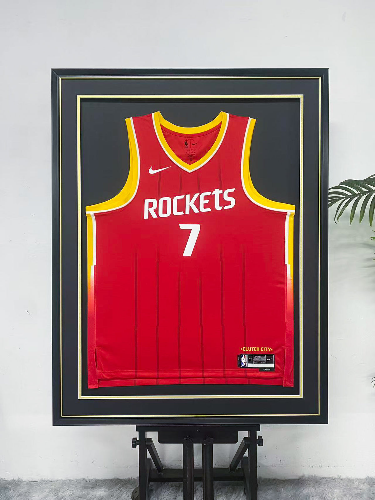 Houston Rockets 7 Red Statement Edition Jersey Display Frame