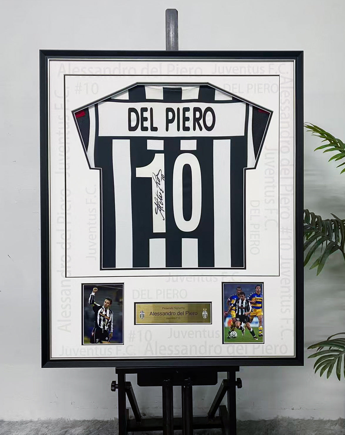 Alessandro Del Piero Juventus 10 Signed Home Jersey Display Frame