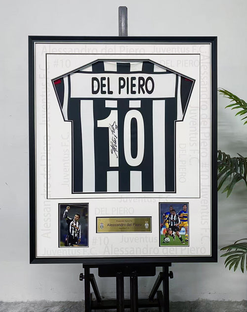 Alessandro Del Piero Juventus 10 Signed Home Jersey Display Frame