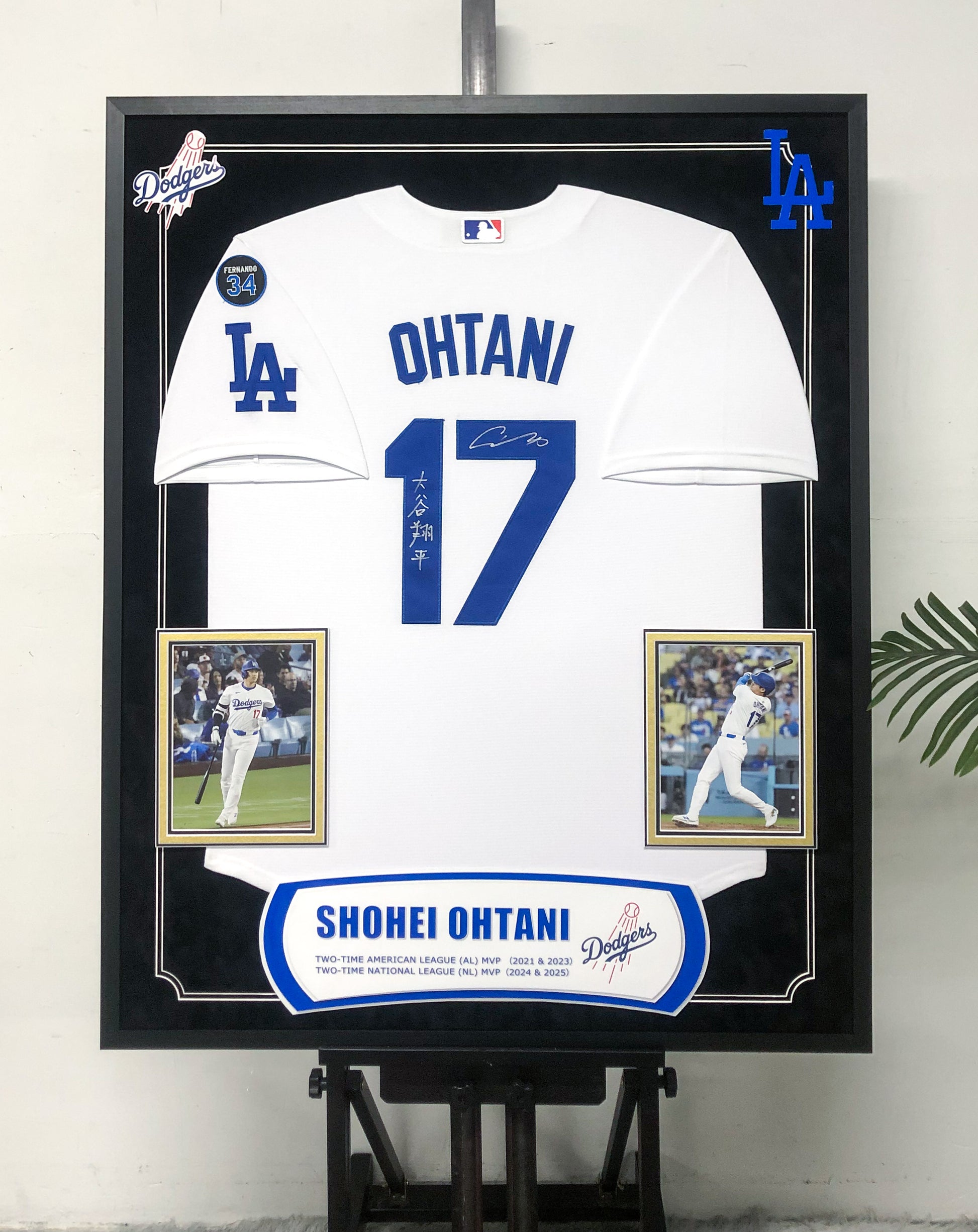 Shohei Ohtani Dodgers Signed Jersey Framing
