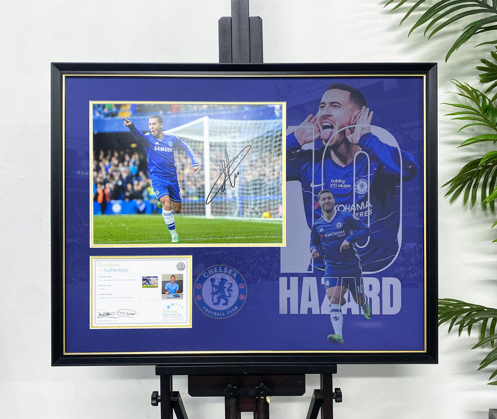 Eden Hazard Chelsea Signed Photo Framing