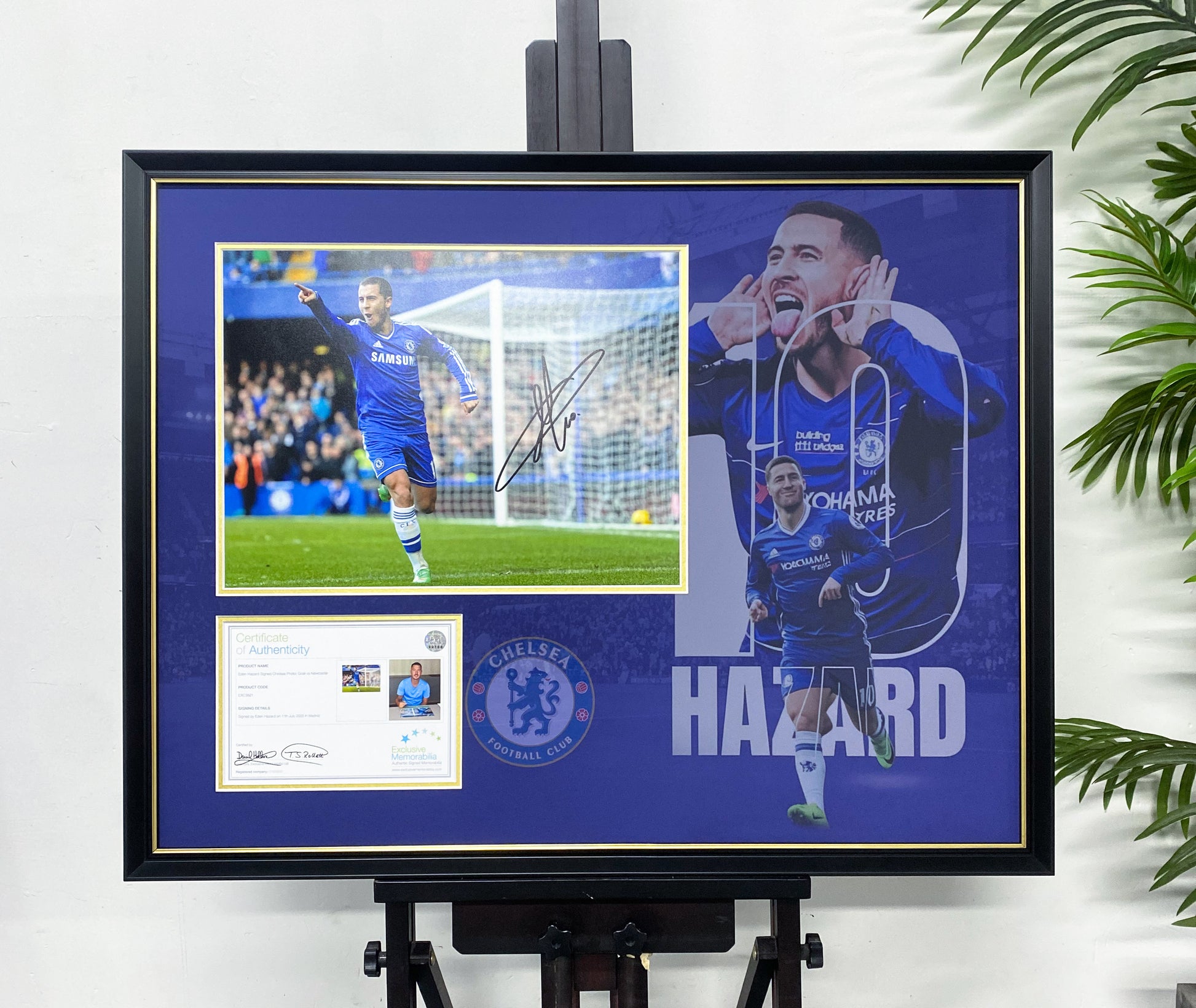 Eden Hazard Chelsea Signed Photo Framing