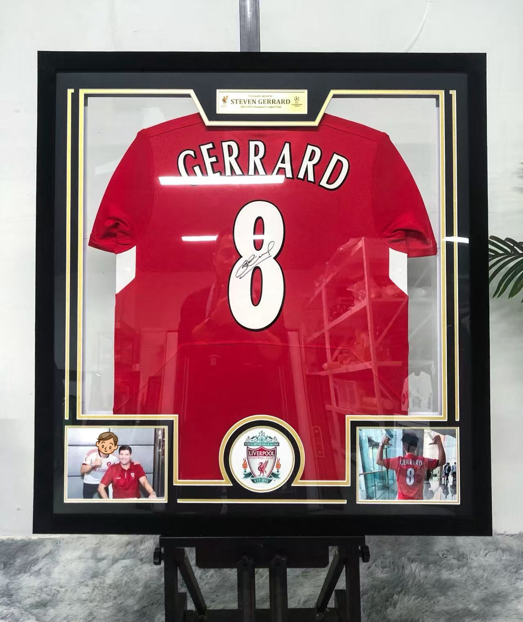 Steven Gerrard Liverpool FC Jersey Custom Framing