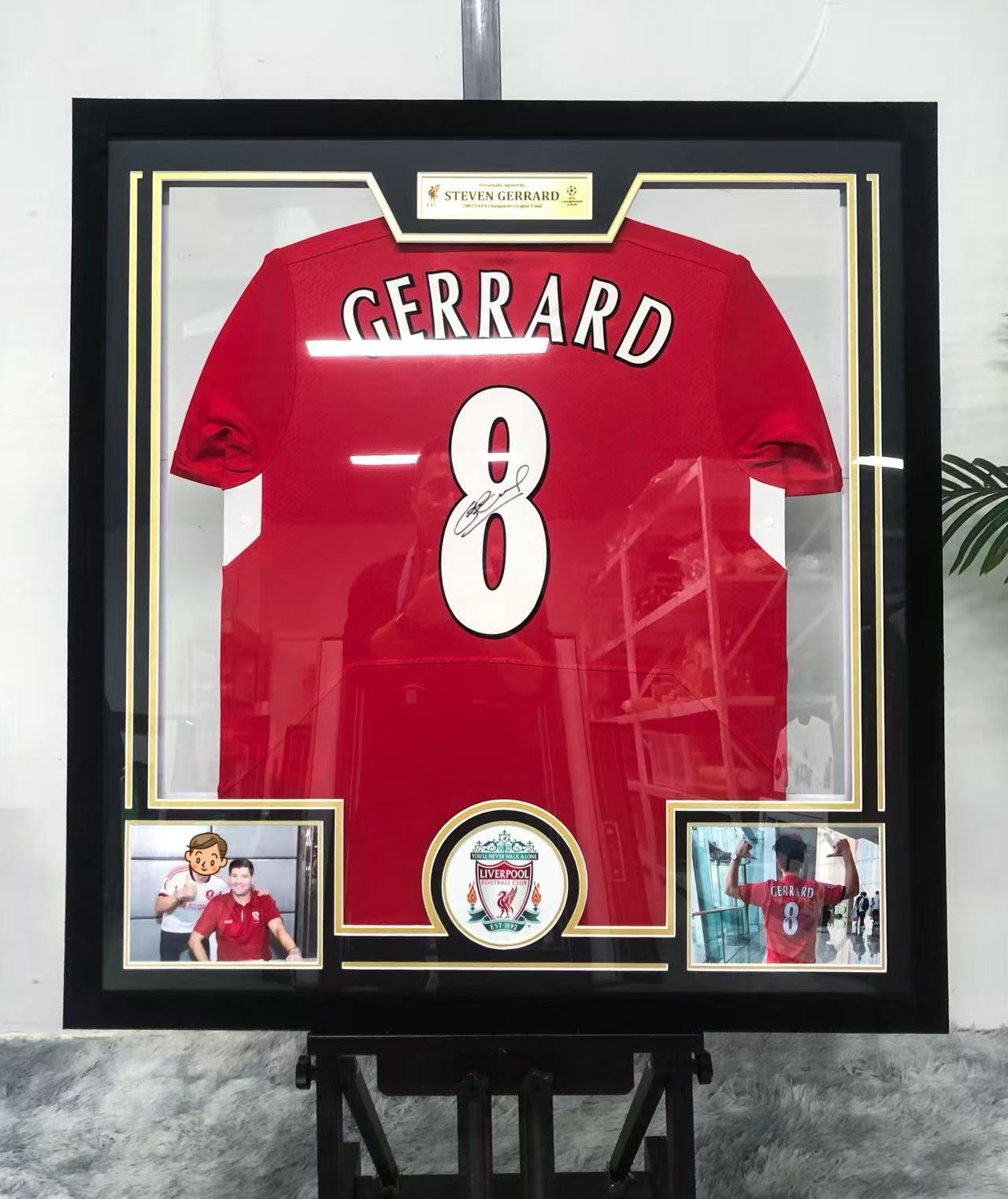 Steven Gerrard Liverpool FC Jersey Custom Framing