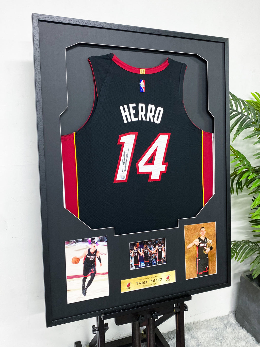 Tyler Herro Miami Heat #14 Framed Jersey
