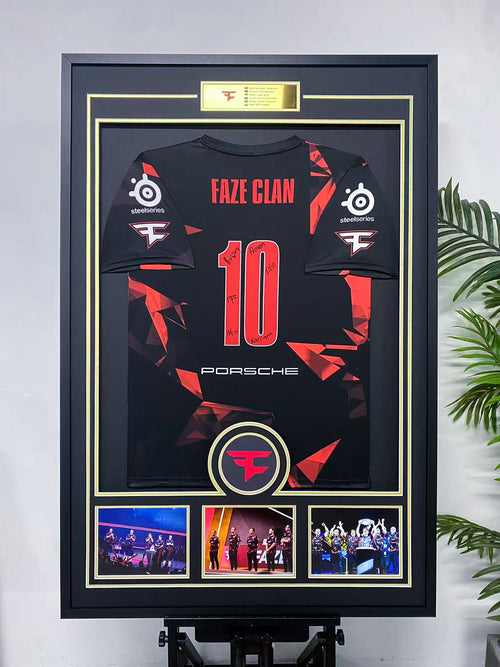 FaZe Clan Multi‑Signed Jersey Framing