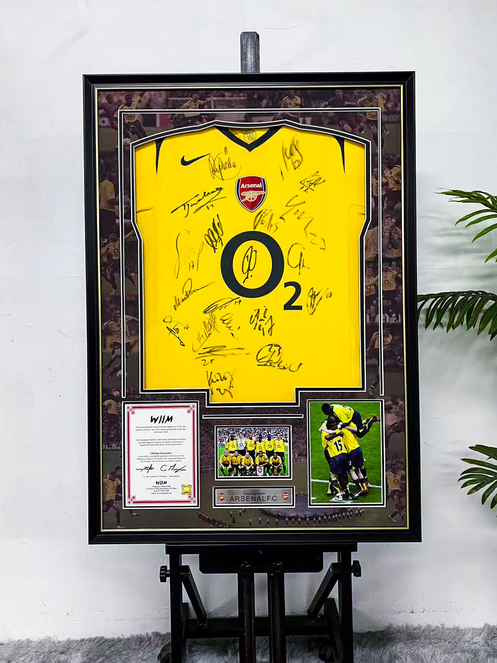 Arsenal Invincibles Team Signed Jersey Framed