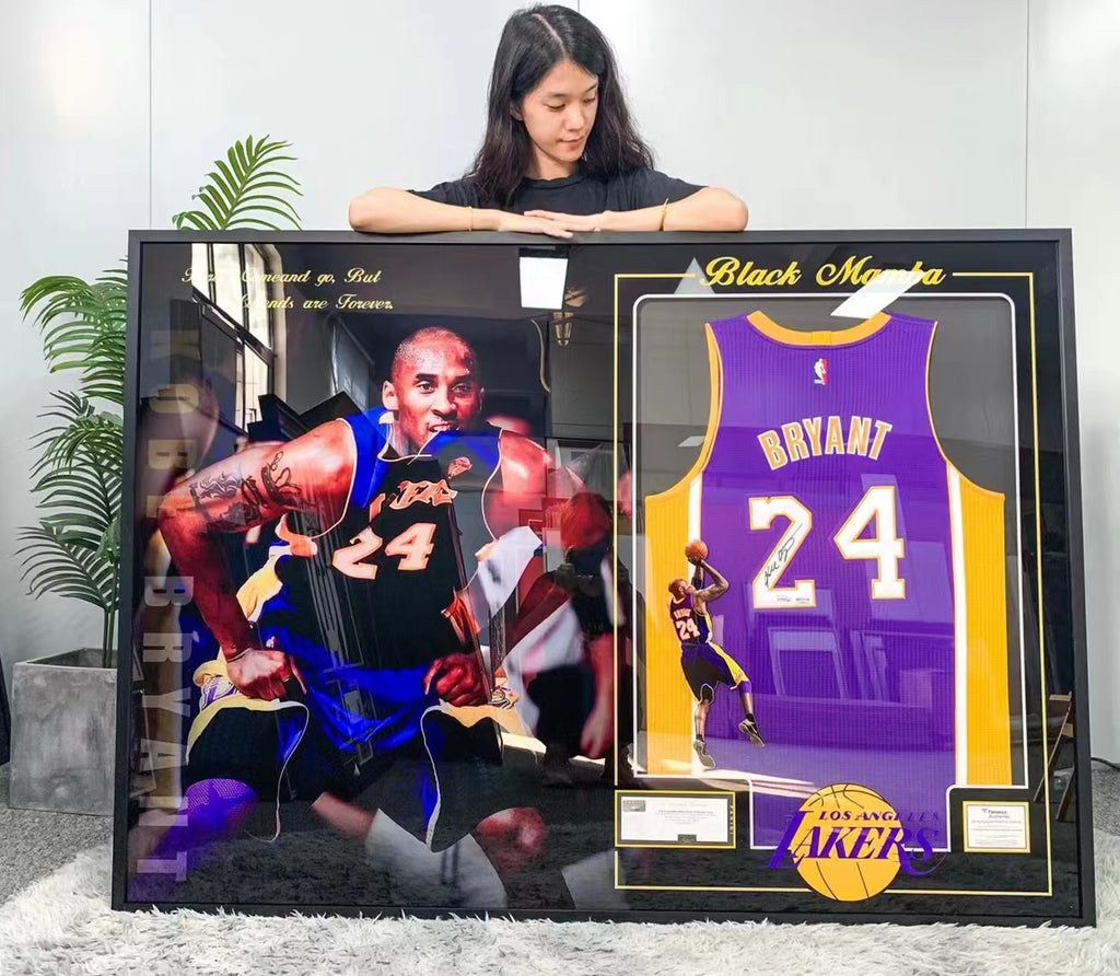 Kobe Bryant Los Angeles Lakers Signed Jersey Framing