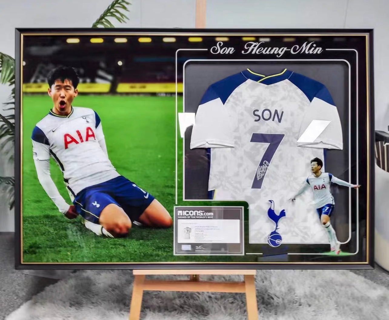 Son Heung-Min Tottenham Hotspur F.C. Autographed Custom Framed Jersey